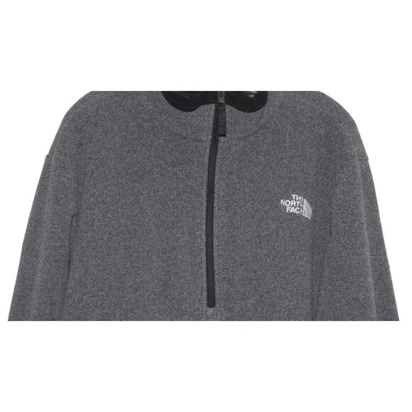 The North Face Men’s Large 1/4 Quarter Zip Pullover Gray Fleece Sweatshirt - Picture 3 of 8